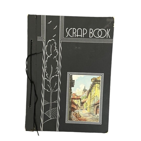 Vintage 1930s Scrapbook Unused Tie Bound - Picture 1 of 8